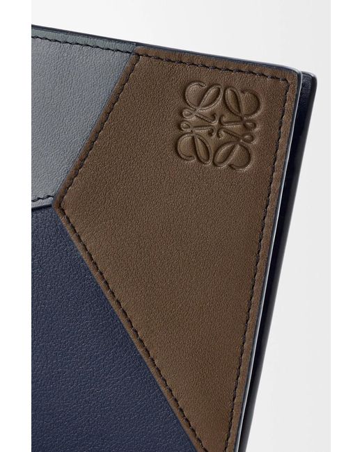 Loewe Blue Puzzle Bifold Cardholder for men