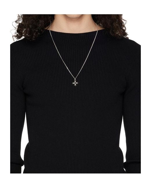 Emanuele Bicocchi White Badges And Crystal Necklace for men