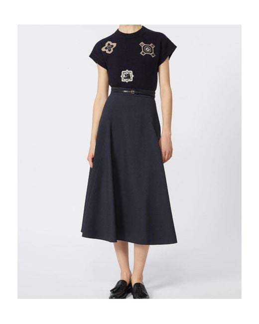 Max Mara Black Wool-Cashmere Sweater Vest