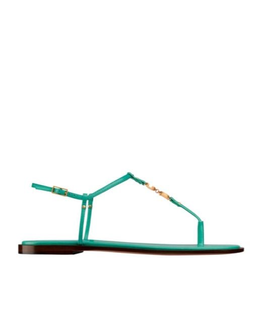 Dior Green C Est Thong Flat Sandals