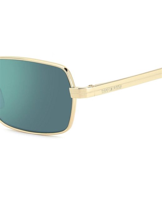 DSquared² Blue Eyewear Rectangular Frame Sunglasses for men