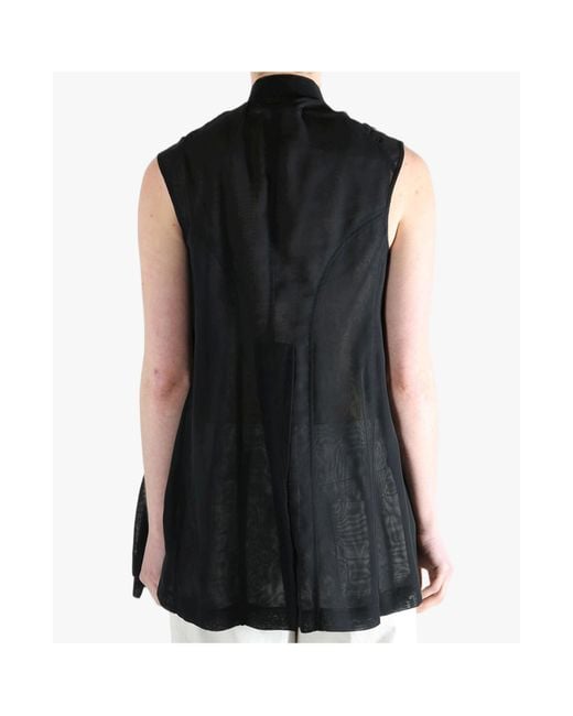 Comme des Garçons Black Comme Des Garçons Tao Rose Embellished Button Vest