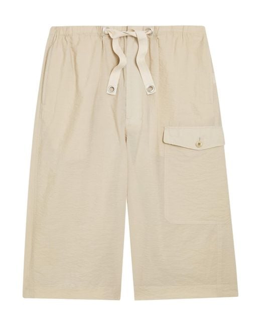 Lemaire Natural Cargo Shorts for men