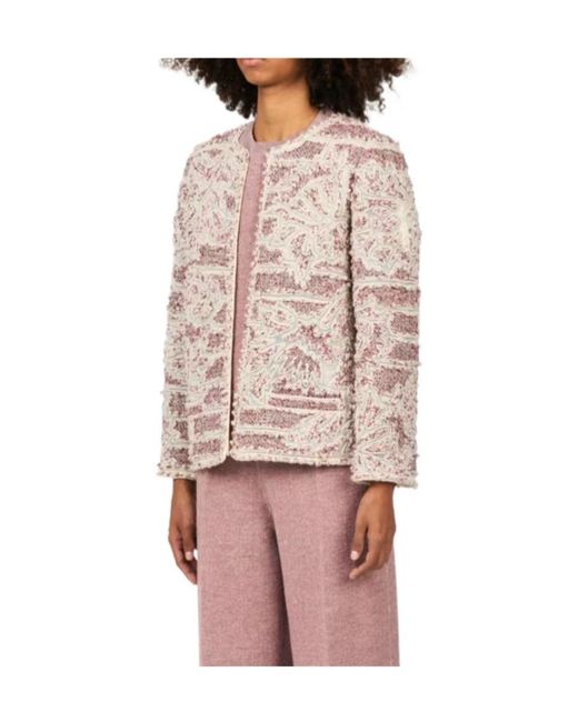 Loro Piana Pink Tweed Casual Jacket