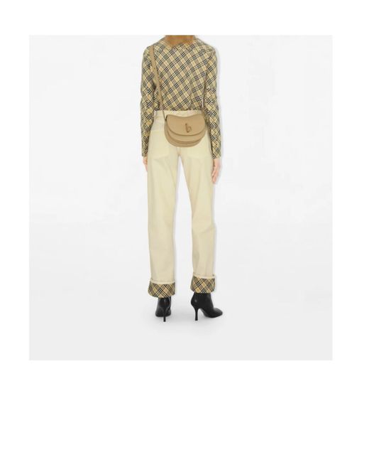Burberry Natural Small Rocking Horse Shoulder Bag