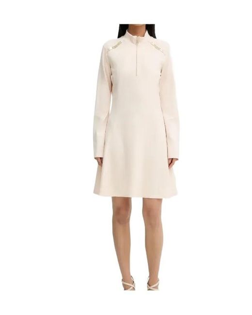 Liu Jo Natural Milano Chain Detail Mini Dress