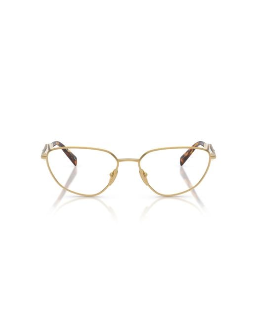 Prada Natural Eyewear Irregular Frame Glasses