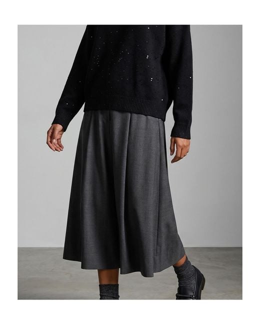 Brunello Cucinelli Black Wheel Skirt