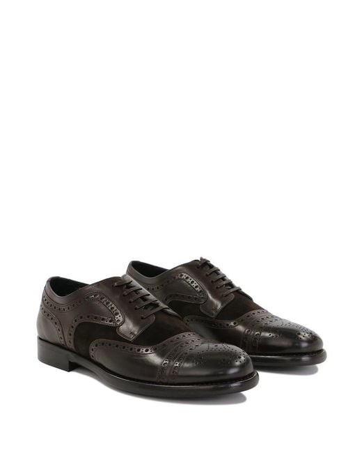 Dolce & Gabbana Brown Lacing Business Casual Shoes for men