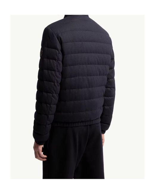 Moncler Blue Luray Zipped Quilted Jacket for men