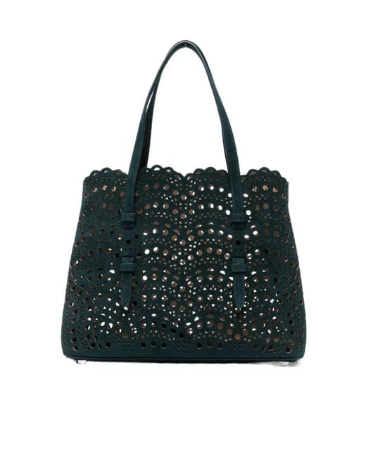 Alaïa Black Alaïa Mina 25 Mini Tote Bag