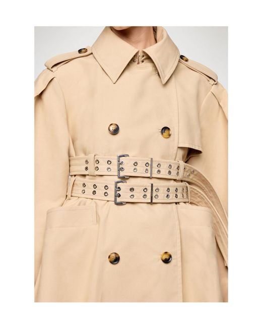 Ganni Natural Trench Coat
