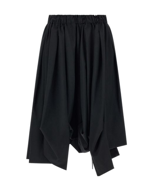 Comme des Garçons Black Asymmetric Panelled Shorts