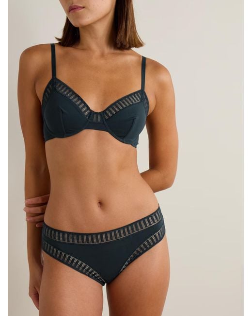 Eres Blue Paulette Balconette Bra