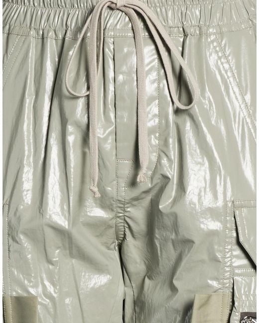 Rick Owens Gray Plain Colour Casual Trousers
