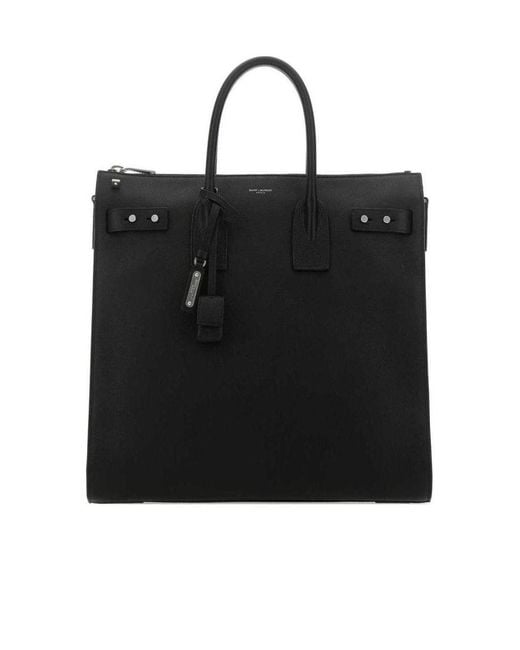 Saint Laurent Black Sac De Jour North/South Tote Bag for men