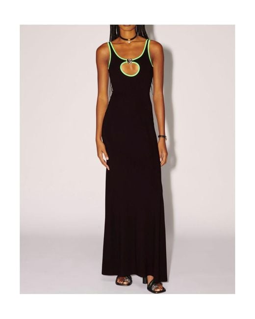Ambush Black Heart Hole Sleeveless Long Dress