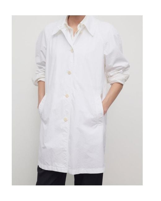 The Row White Hawkins Coat
