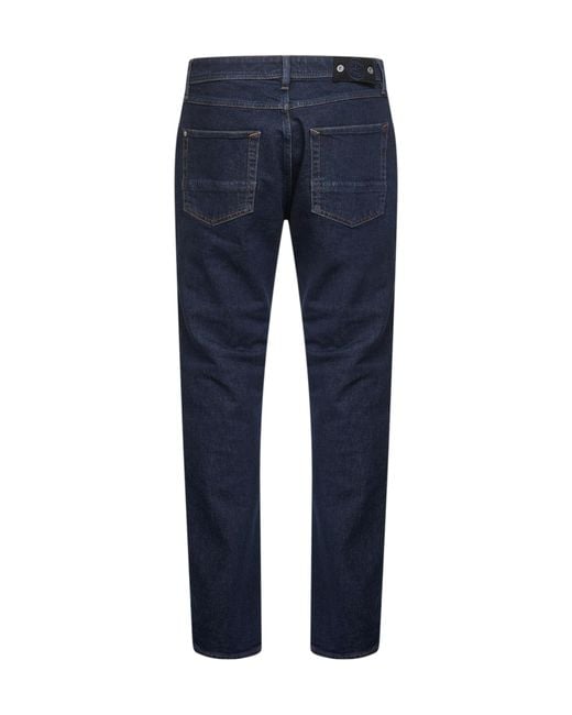 Stone Island Blue Logo Patch Slim-Fit Jeans for men