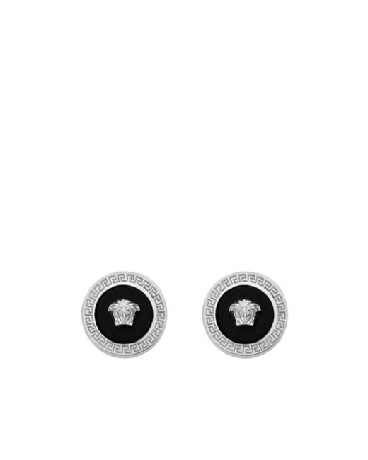 Versace Metallic Medusa Stud-Embellished Earrings for men
