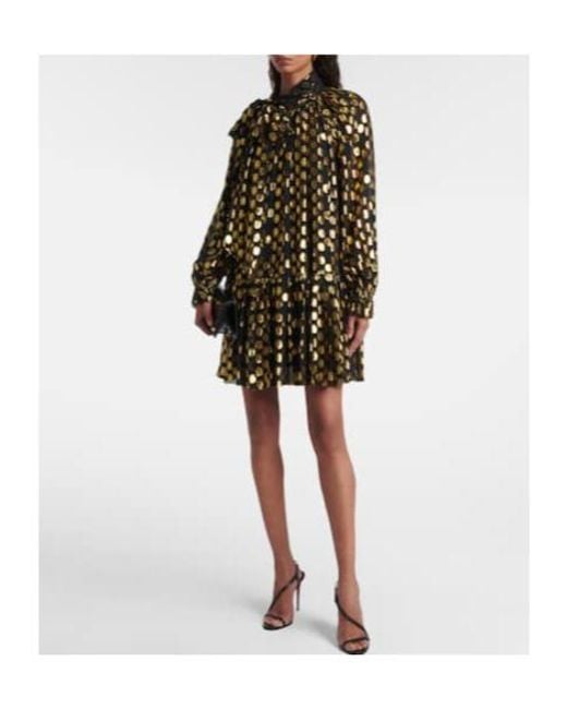 Ulla Johnson Black Embroidered Jacquard Mini Dress