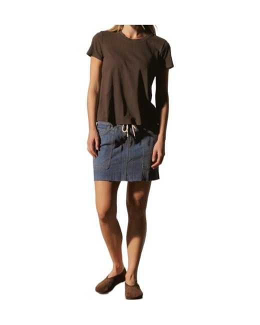James Perse Black Vintage Little Boy Cropped T-Shirt