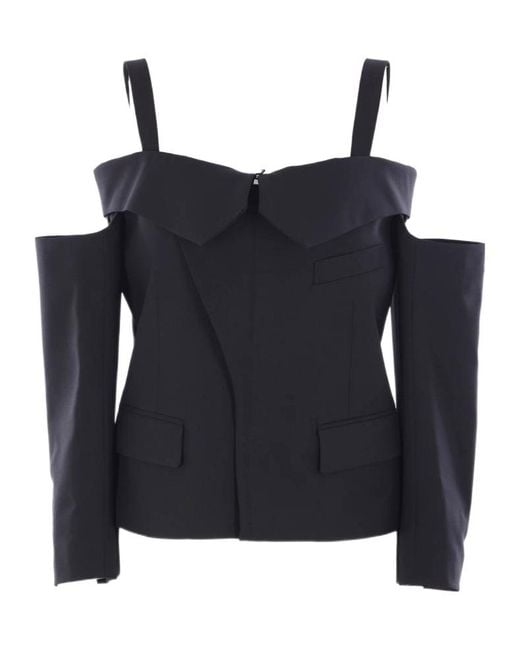 Comme des Garçons Black Noir Kei Ninomiya Strap Detail Jackets