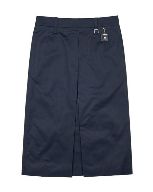 Wooyoungmi Blue Logo Skirt