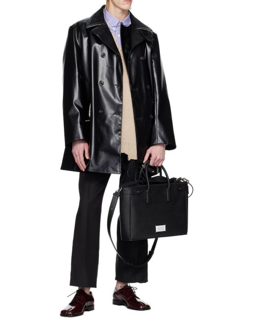Maison Margiela Purple Striped Button-Up Shirt for men
