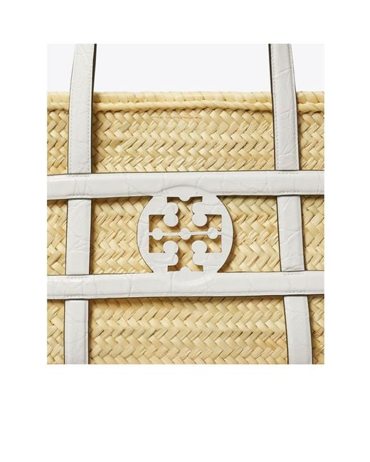 Tory Burch Metallic Ella Embossed Basket Bag