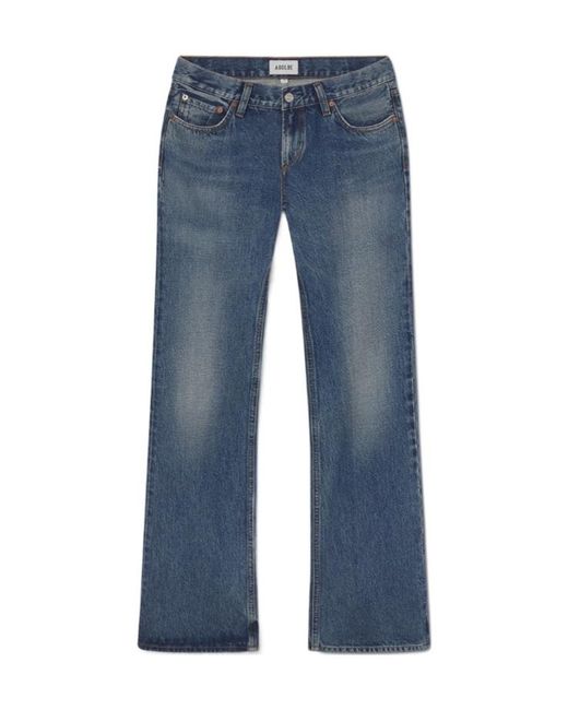 Agolde Blue Low-Rise Bootcut Jeans