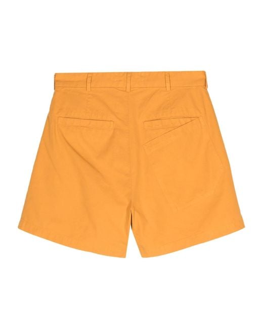RANRA Orange Tittur Belt Loop Shorts for men