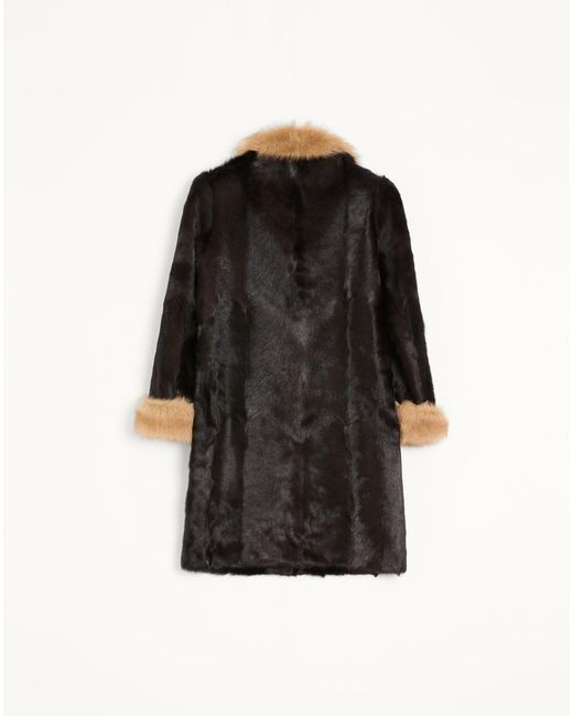 Valentino Black Long-Sleeved Fur for men