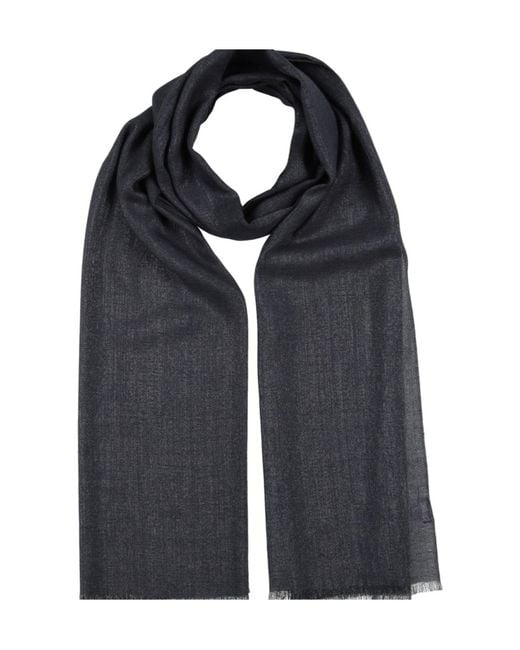 Brunello Cucinelli Black Solid-Color Shawl