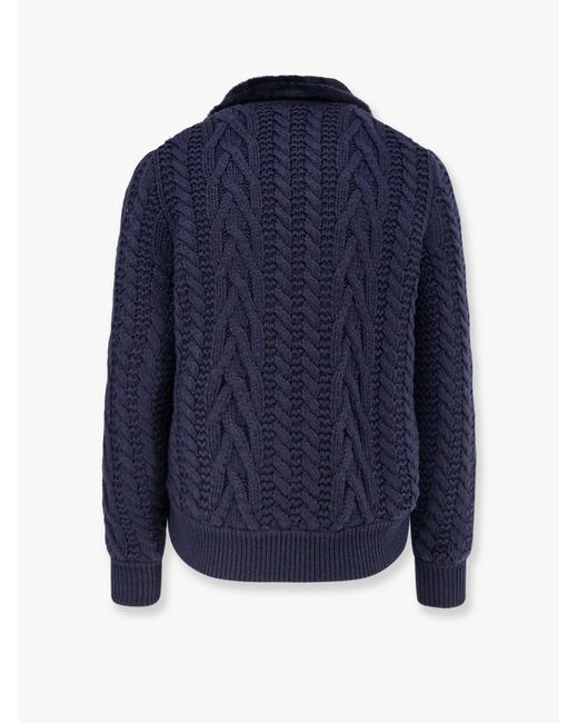 Brunello Cucinelli Blue Leather Jackets for men