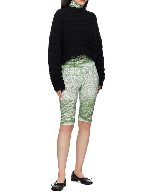 MM6 by Maison Margiela Black Trompe L'Œil Shorts