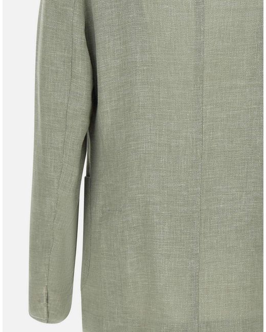 Eleventy Green Single-Breasted Slim-Fit Blazer for men
