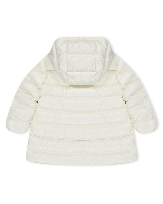 Moncler White Ibida Logo Down Jacket