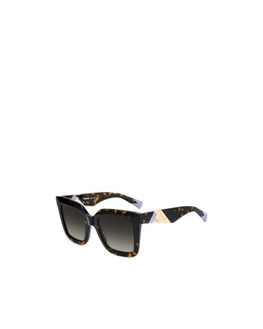 Missoni Metallic Pattern-Temple Square Sunglasses