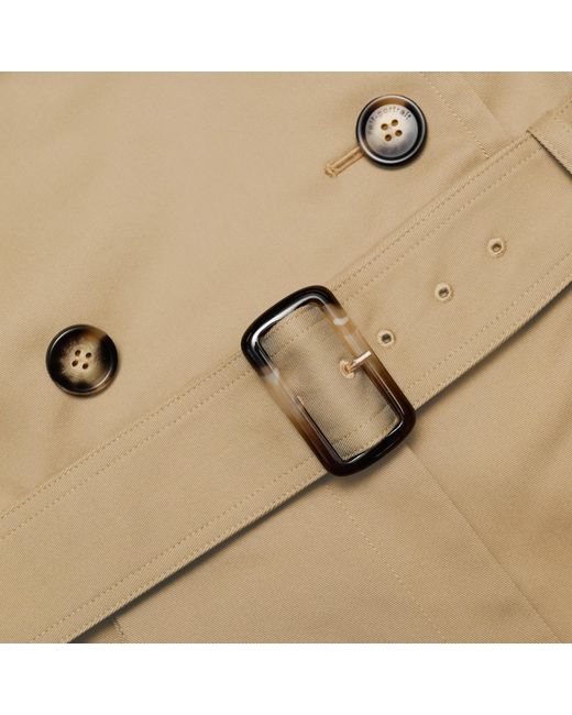 Self-Portrait Natural Belted Cropped Trench Jacket