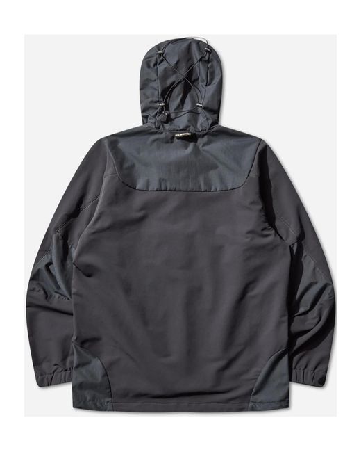 And Wander Black Hooded Casual Jacket for men
