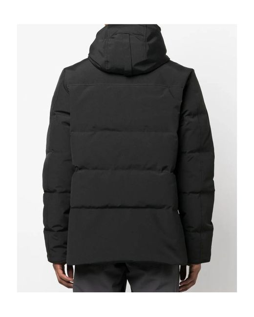 Canada Goose Black Logo-Patch Padded Jacket for men