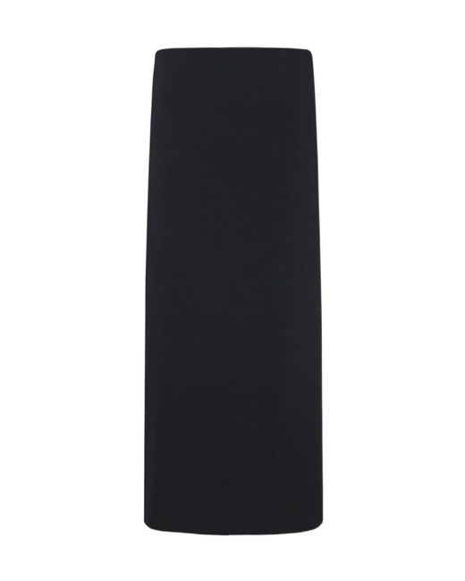 The Row Black Alania Plain Skirt