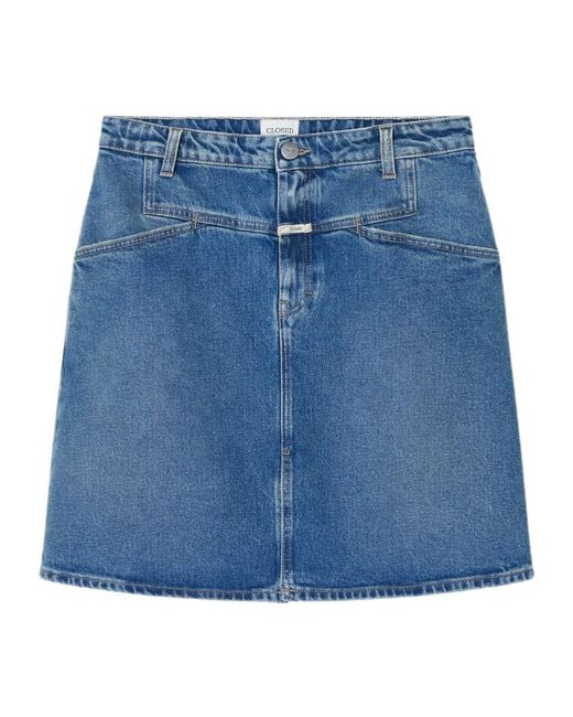 Closed Blue Stover-X Mini Skirt