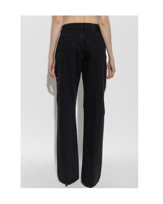 DIESEL Black 1971 D-Sent Straight-Leg Jeans