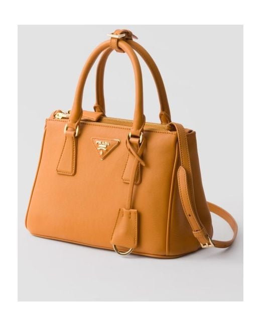 Prada Brown Galleria Small Leather Bag