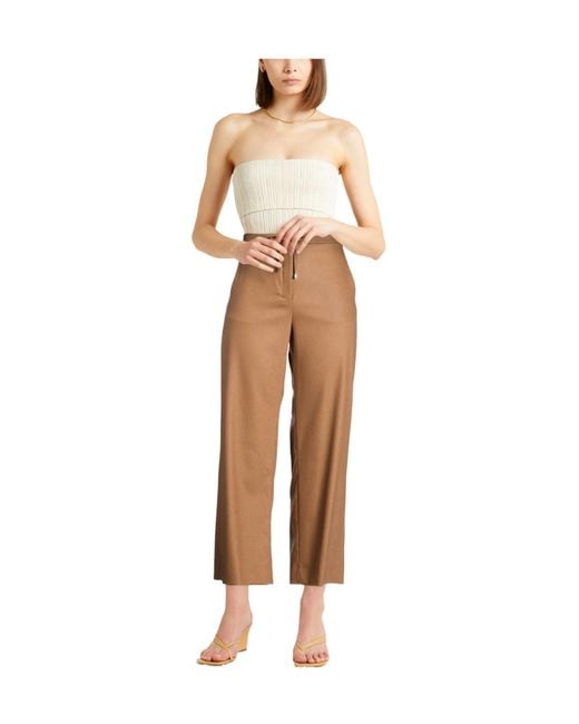 Max Mara Natural Solid-Color Loose Trousers
