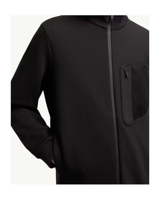 Moncler Blue Logo Detailed Zip-Up Sweatshirt for men