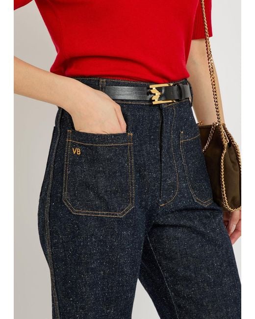 Victoria Beckham Blue Alina Flared-Leg Jeans