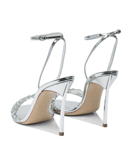 Casadei White High Heel Sandals